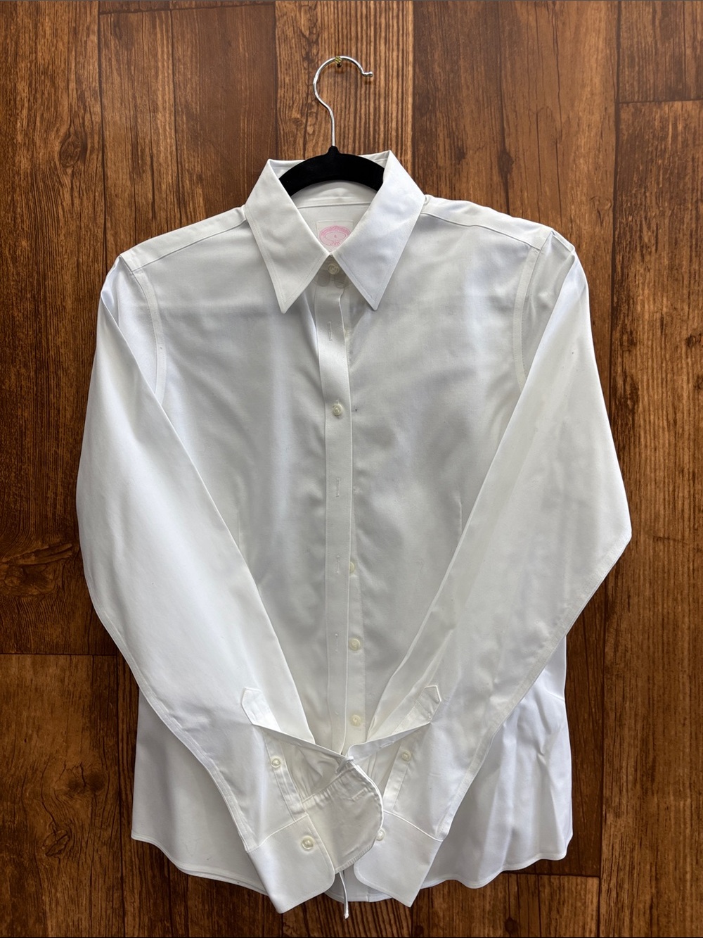 Brooks Brothers White Men's Dress Shirt - Point Collar - Picture 1 of 5